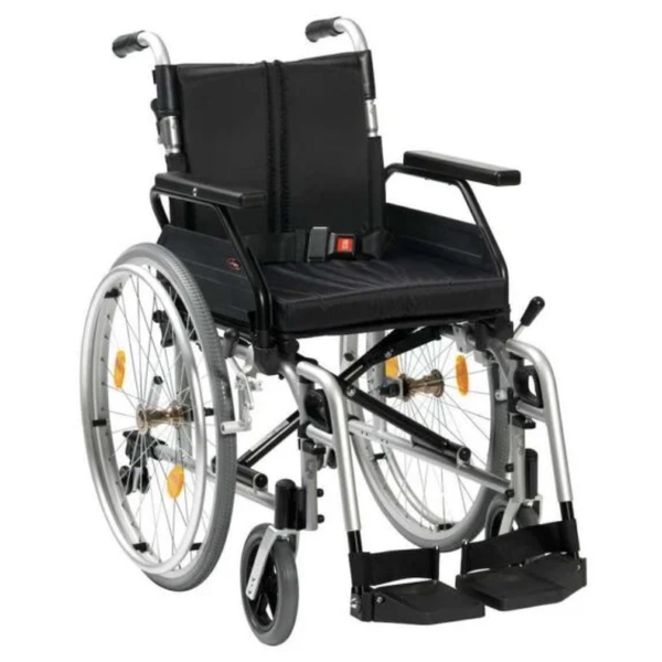 Folding self-propelled wheelchair for hire in Hereford